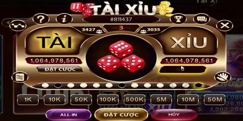 Game tài xỉu hay còn gọi là lắc xí ngầu